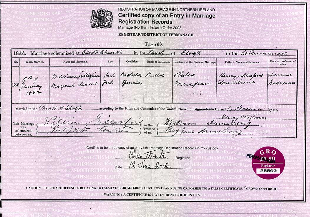William and Margaret's marriage